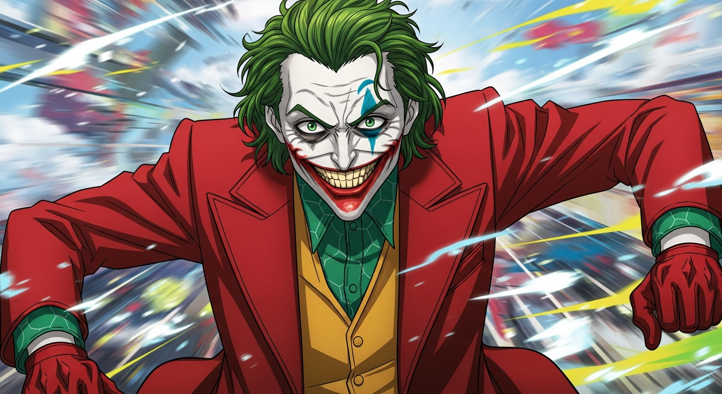 Anime Joker: Laugh Riot é anunciado pela DC Comics e Sola Entertainment