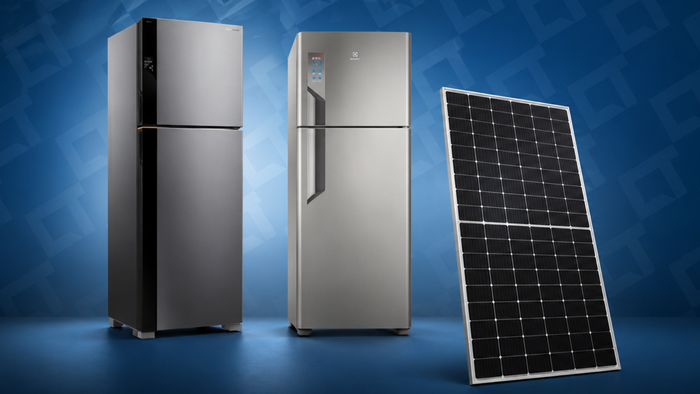 Quantas placas solares para rodar uma geladeira grande?